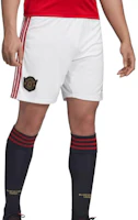 adidas Manchester United Striped Breathable Soccer Shorts Men’s White. DW7895 adidas Manchester United Striped Breathable Soccer Shorts Men’s White. DW7895