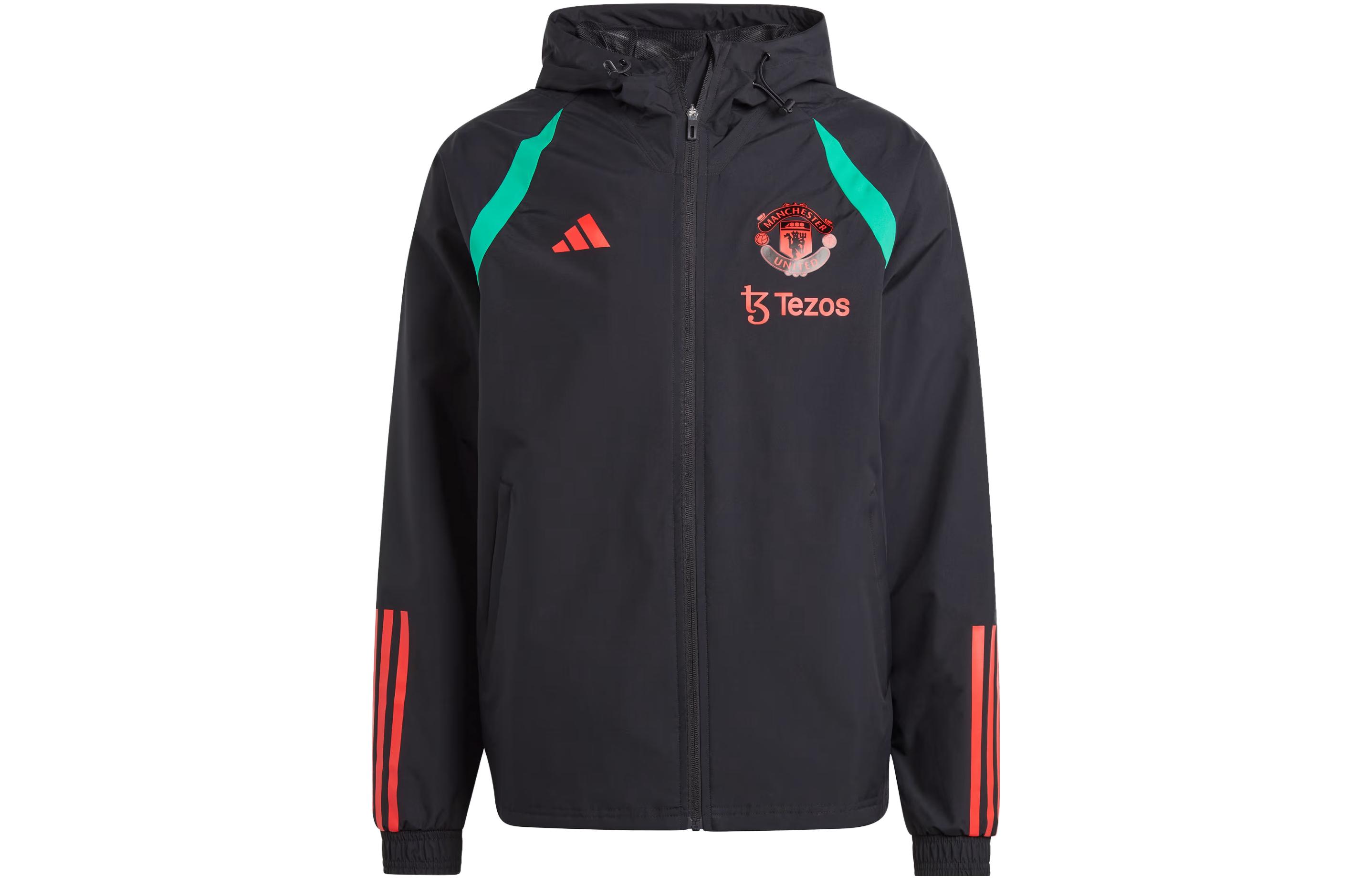 adidas Manchester United Tiro 23 All-Weather Jacket Black Hoodie IA7298