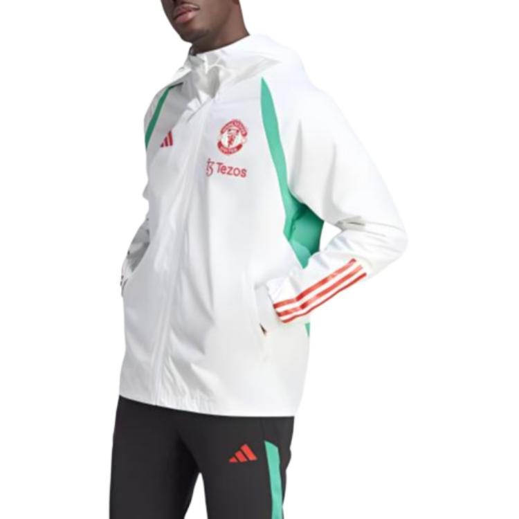 adidas Manchester United Tiro 23 All-Weather Jacket Core White Hoodie Jacket IA7297 圖 5