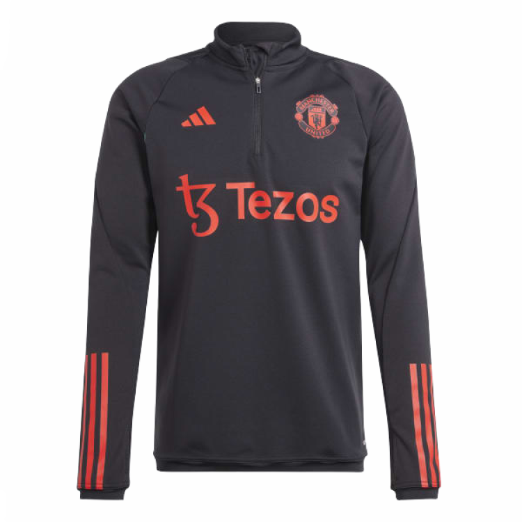 adidas Manchester United Tiro 23 Half-Zip Pullover Black Sweater IA7293