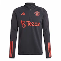 adidas Manchester United Tiro 23 Half-Zip Pullover Black Sweater IA7293 adidas Manchester United Tiro 23 Half-Zip Pullover Black Sweater IA7293