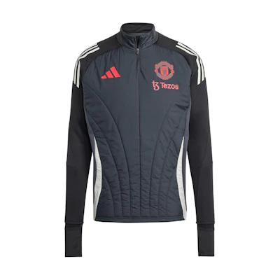 adidas Manchester United Tiro 24 AEROREADY Training Half-Zip Sweatshirt Black IS8090