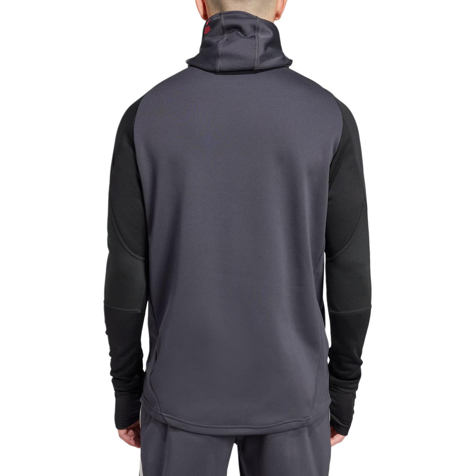 Shop アディダス マンチェスターユナイテッド ティロ24 AEROREADY トレーニングハーフジップスウェット ブラック IS8090