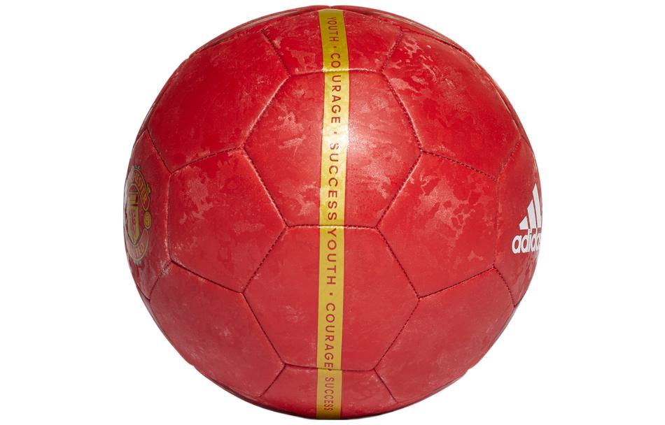 Lookbook 아디다스 맨체스터 유나이티드 트레이닝 축구공 에너지 레드/골드/블랙/화이트 GT3914