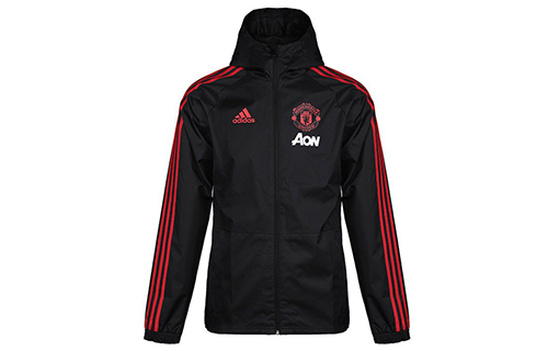 adidas Manchester United Windbreaker Jacket - Black CW7636
