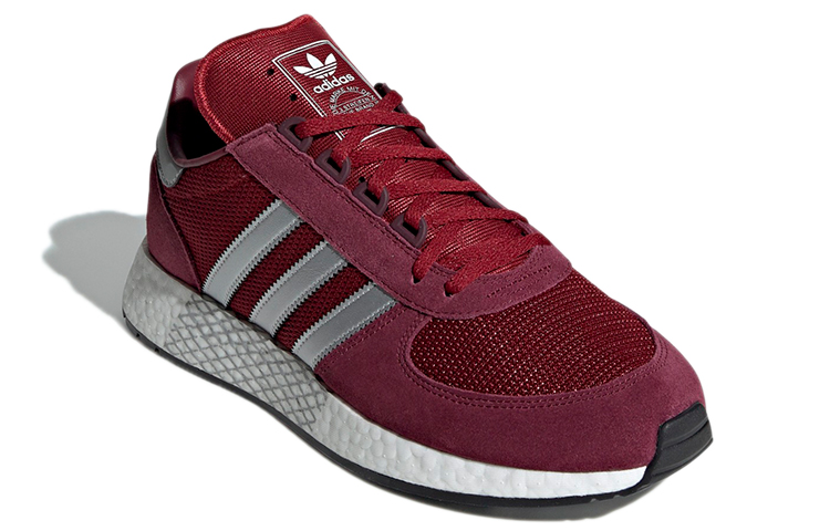 Lookbook adidas originals Marathonx5923 舒適復古透氣跑步鞋 紅酒色 男女皆宜