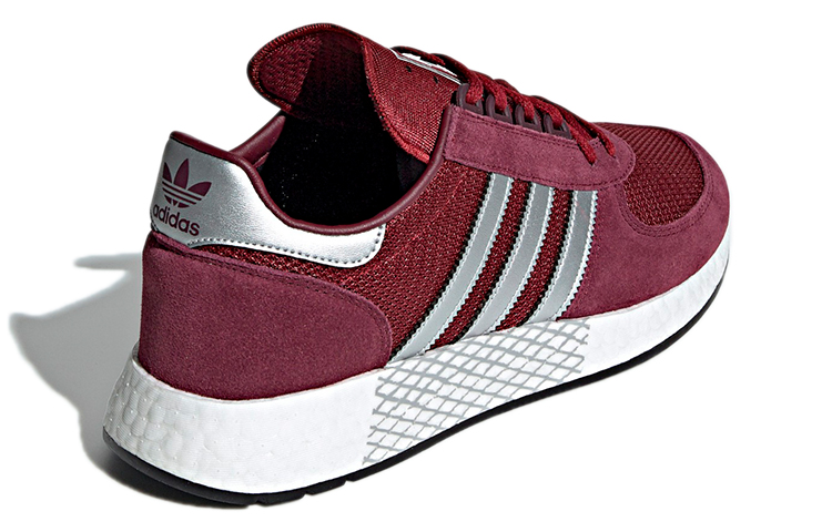 Shop adidas originals Marathonx5923 舒適復古透氣跑步鞋 紅酒色 男女皆宜