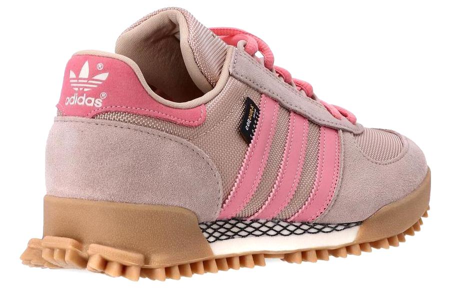 Shop adidas Marathon TR 減震防滑 低筒 跑步鞋 男款 粉棕色