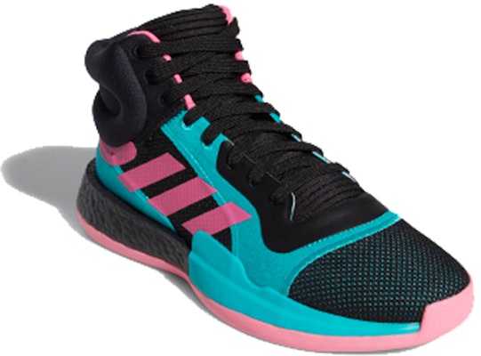 adidas Marquee Boost 'Negro Rosa Impacto Aqua' EH2373 Lookbook adidas Marquee Boost 'Negro Rosa Impacto Aqua' EH2373
