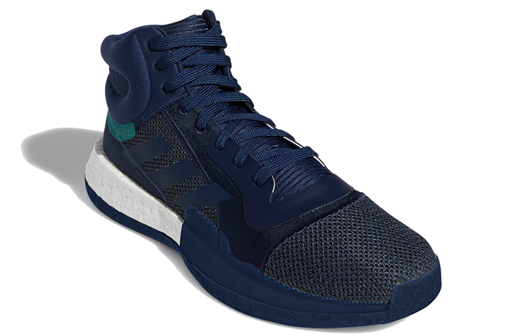 Lookbook adidas Marquee Boost 高筒 復古籃球鞋 男款 深藍