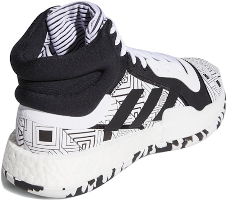 adidas Marquee Boost 高筒 復古籃球鞋 男款 黑白 Shop adidas Marquee Boost 高筒 復古籃球鞋 男款 黑白