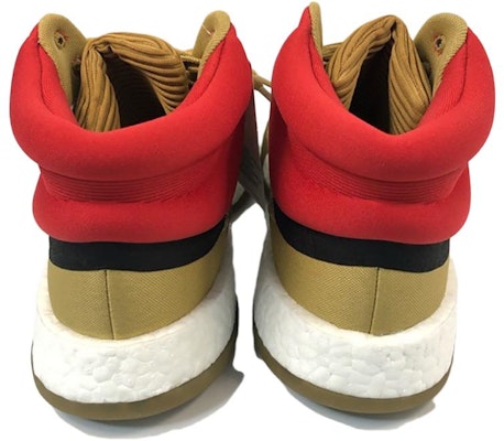 adidas Marquee Boost 中筒 復古籃球鞋 男款 金黑紅 Purchase adidas Marquee Boost 中筒 復古籃球鞋 男款 金黑紅