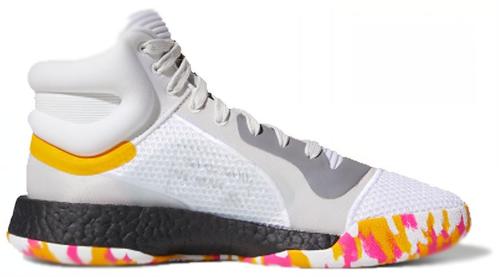 adidas Marquee Boost 減震防滑耐磨 高筒 復古籃球鞋 男款 糖果白 Order adidas Marquee Boost 減震防滑耐磨 高筒 復古籃球鞋 男款 糖果白