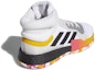 Shop adidas Marquee Boost 減震防滑耐磨 高筒 復古籃球鞋 男款 糖果白