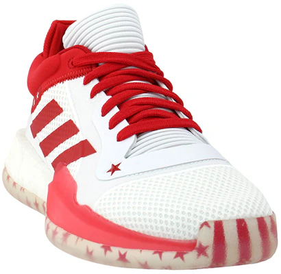 Adidas Marquee Boost Low 低幫 復古籃球鞋 男款 白紅 Lookbook Adidas Marquee Boost Low 低幫 復古籃球鞋 男款 白紅