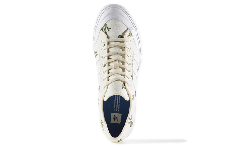 Shop adidas originals 卡通仙人掌印花 休閒 低幫 板鞋 男款 米白