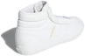 Shop adidas originals Matchcourt High Rx2 經典舒適耐磨滑板鞋 亮白