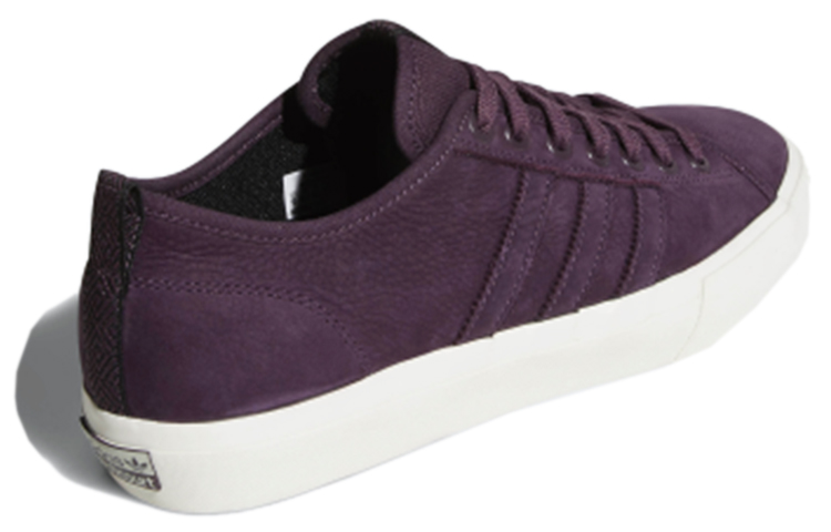 Shop adidas originals Matchcourt RX 防滑透氣運動板鞋 暗墨水紅