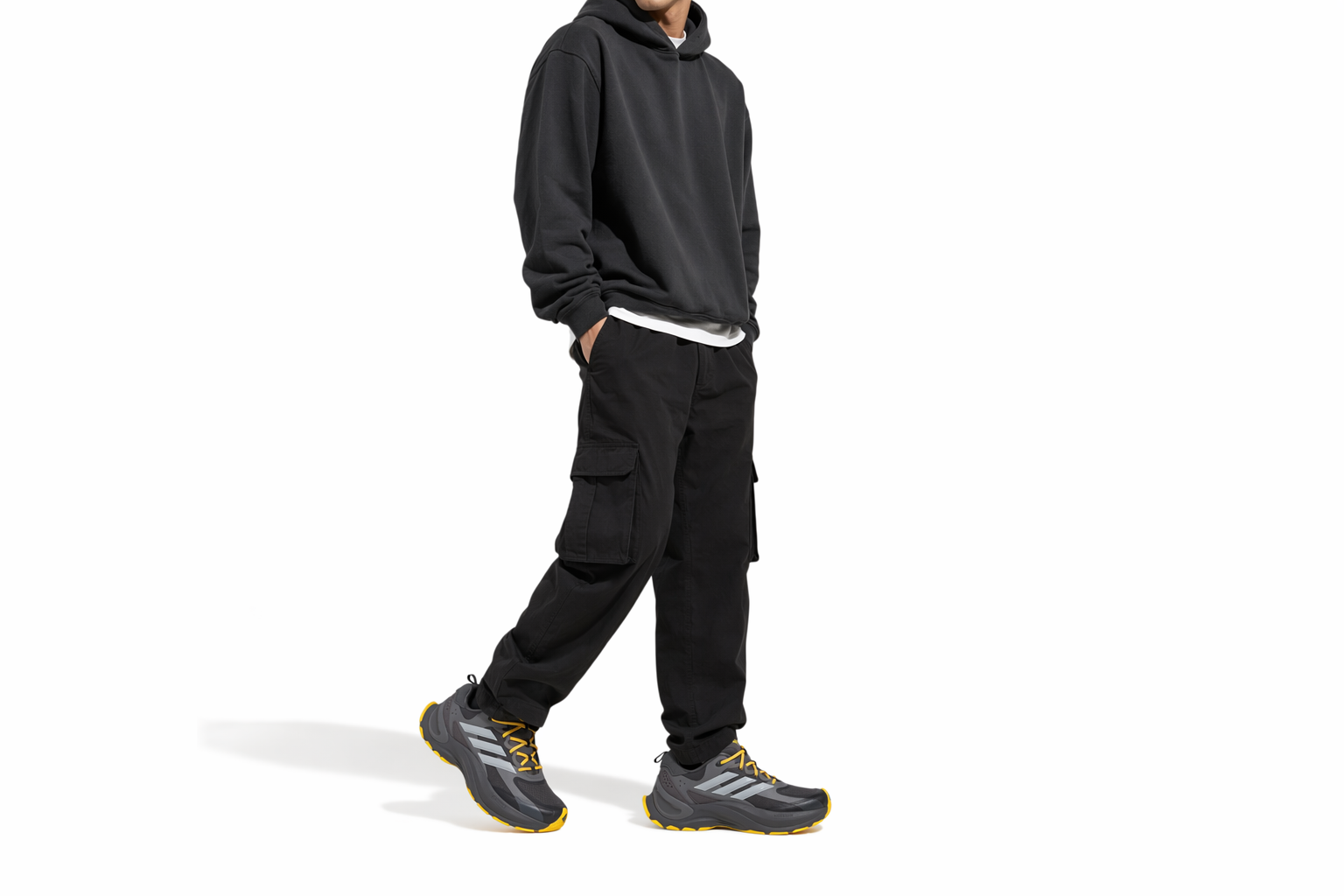 Order adidas Maxxwavy ADV ''Donkergrijs Geel'' JI2445