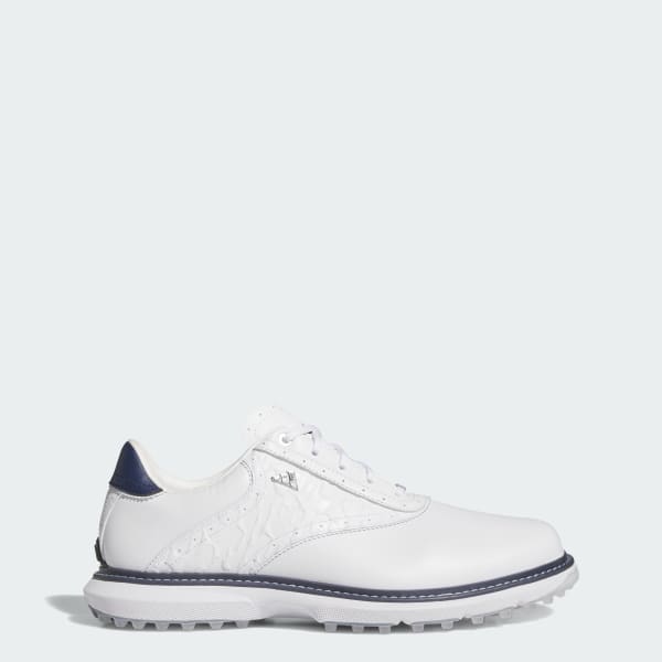 Adidas MC70 Spikeless Golf Shoes Cloud White/Collegiate Navy/Halo Silver JQ3492