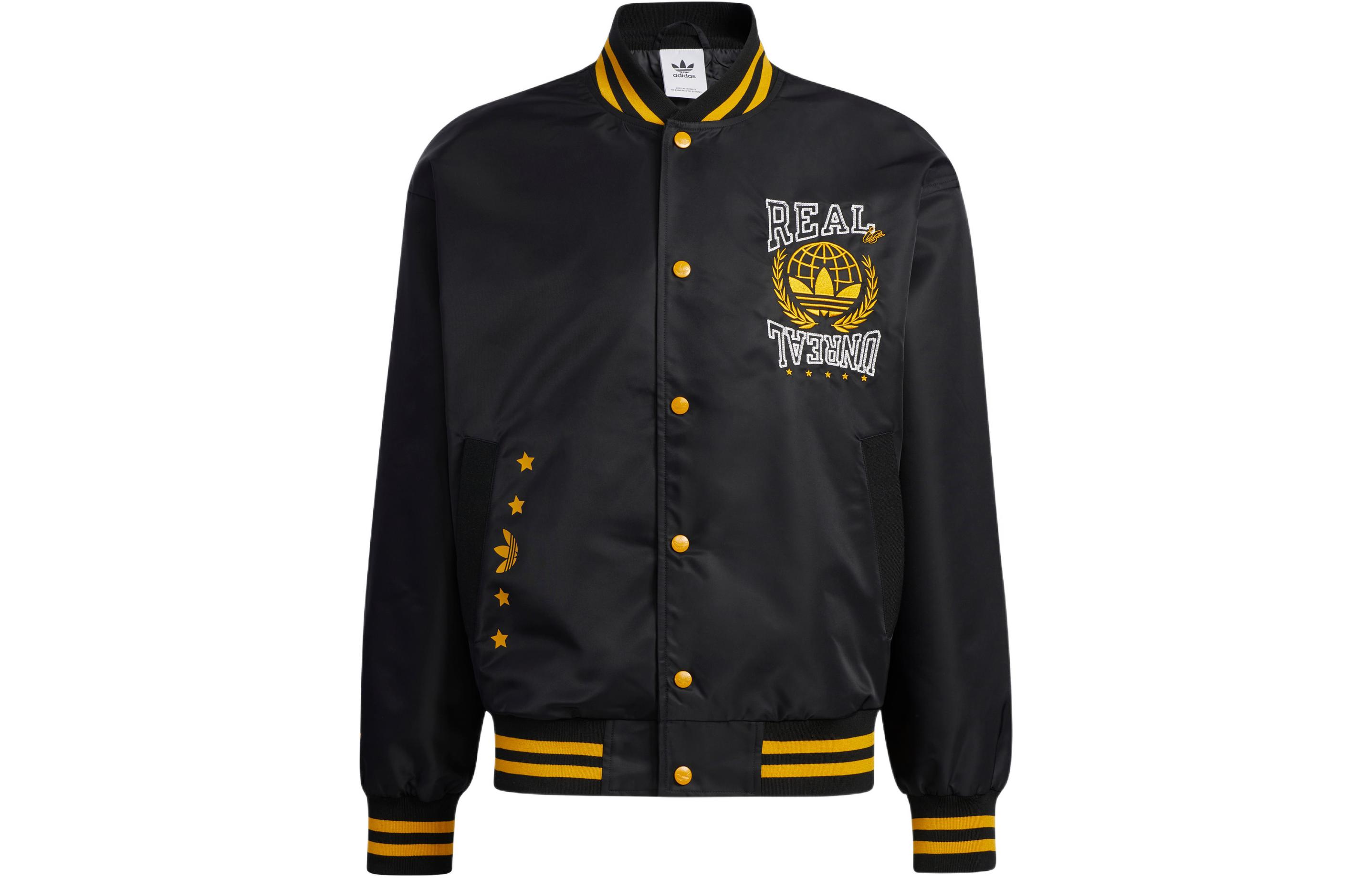 adidas MC Woven Bomber Black Retro Academy Style Jacket HY1357