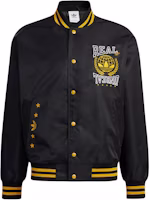 adidas MC Woven Bomber Black Retro Academy Style Jacket HY1357 adidas MC Woven Bomber Black Retro Academy Style Jacket HY1357