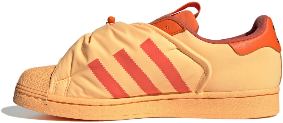 Womens Adidas Original Superstar Slip On Orange Superstar Slip On