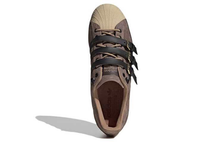 Lookbook adidas Melting Sadness x Originals Superstar Karoro Hole 'Coklat Hitam Kuning Krim' H06344