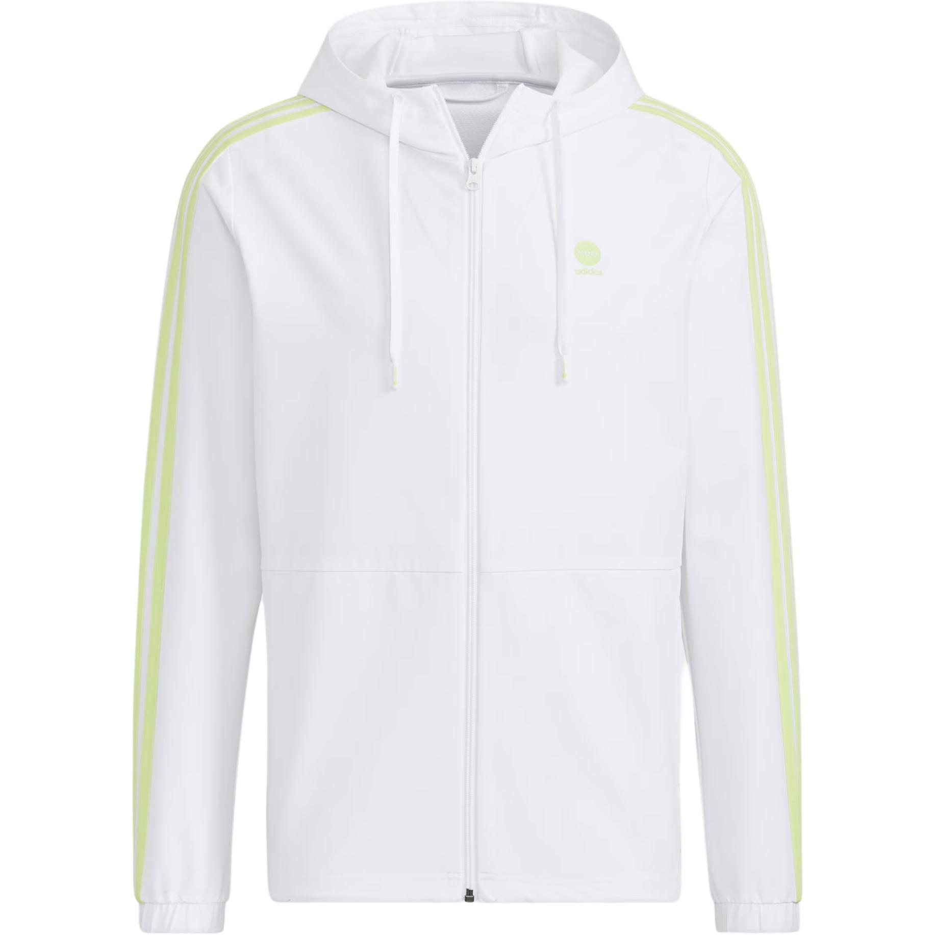 adidas Men’s CE 3-Stripes Windbreaker Jacket White HD4663