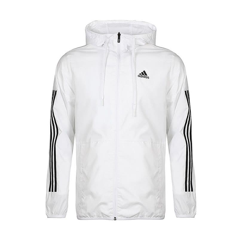 adidas Men’s Sporty Woven Hooded Jacket White DU5184