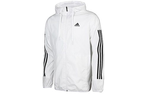 adidas Men’s Sporty Woven Hooded Jacket White DU5184 圖 4