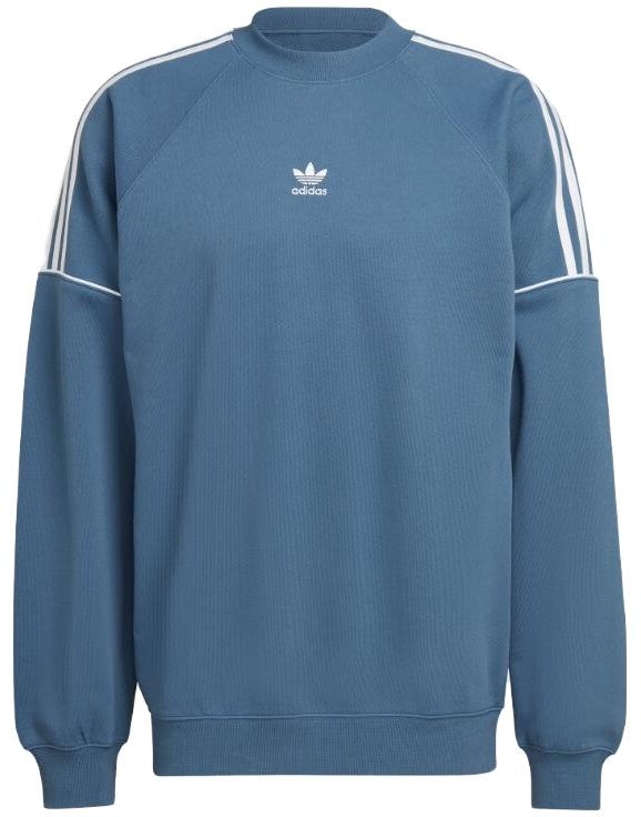 adidas-mens-miracle-green-grey-striped-crewneck-casual-sweatshirt-hk-7345