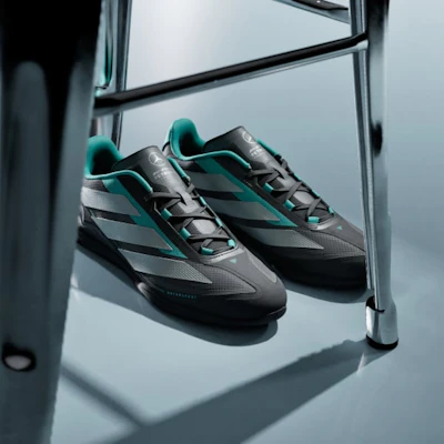 adidas Mercedes-AMG F1 Perpetua Nero Argento Menta Sneakers KJ6175 Details for adidas Mercedes-AMG F1 Perpetua Nero Argento Menta Sneakers KJ6175