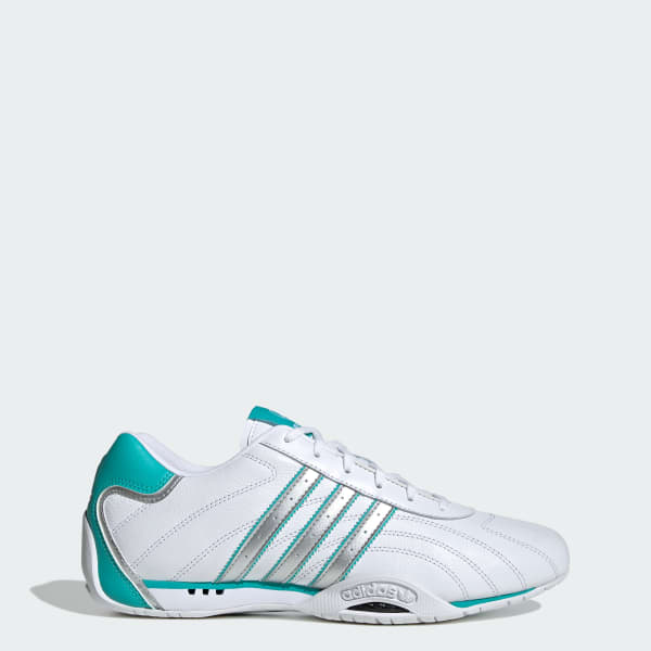 adidas Mercedes-AMG F1 Team Adiracer LO Cloud White/Matte Silver/Semi Mint Rush KJ1187