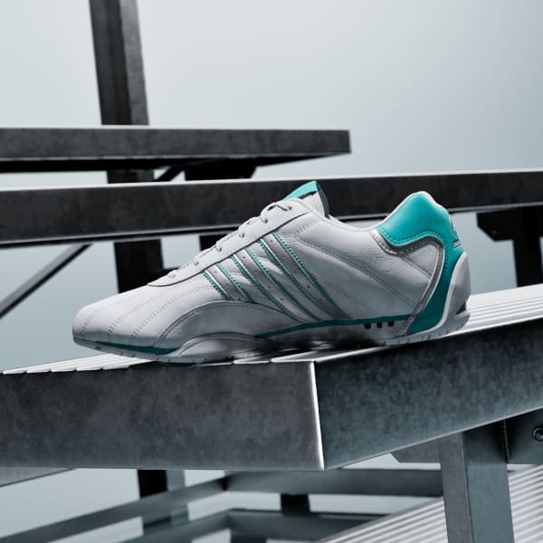 Cheap adidas Mercedes-AMG F1 Team Adiracer LO 白銀薄荷綠賽車鞋 KJ1187