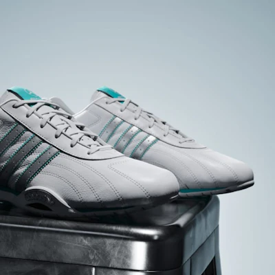 adidas Mercedes-AMG F1 Team Adiracer LO 白銀薄荷綠賽車鞋 KJ1187 2