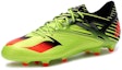 Lookbook adidas Messi 15.1 FG AG 'Solar Slime' kasut bola hijau terang. S74679