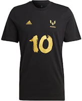 adidas Messi CNY Graphic Tee Black Soccer T-Shirt HY1013 adidas Messi CNY Graphic Tee Black Soccer T-Shirt HY1013