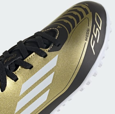 (Youth) adidas Messi F50 Club TF 'Gold Metallic' IG9297 1