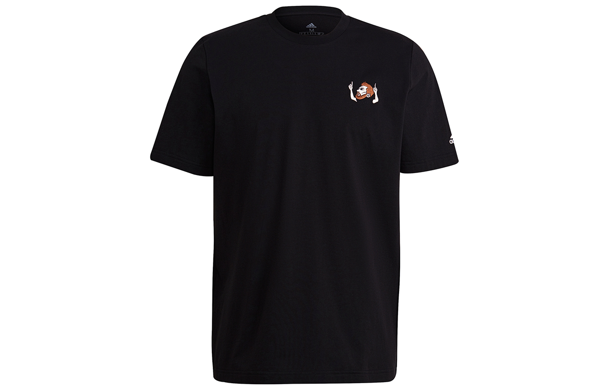 adidas Messi Icon Emb Black Soccer T-Shirt HA5455