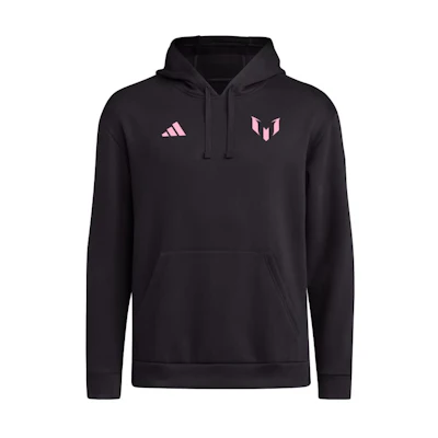 adidas Messi Inter Miami No10 Graphic Hoodie Black Pullover Sweatshirt JF4293