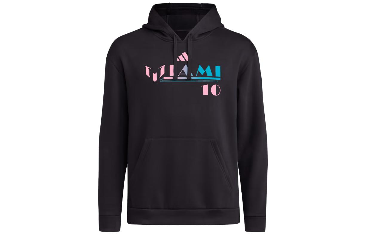 adidas Messi Inter Miami Printed Hoodie Black JE9512