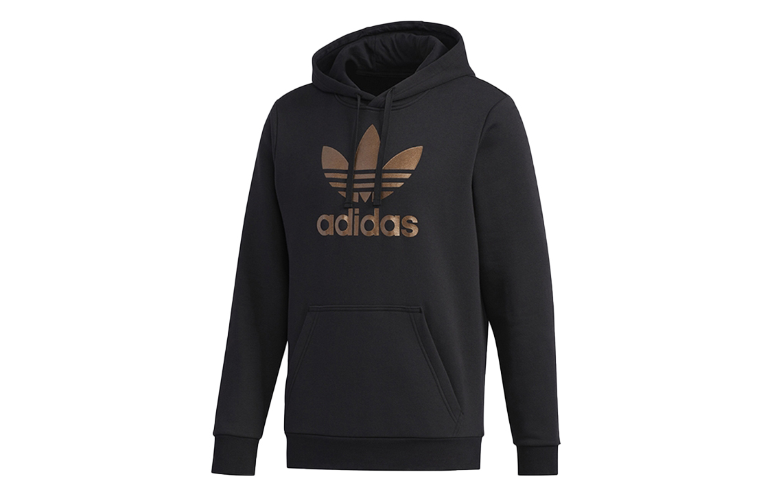 adidas Metallic Trefoil Logo Hoodie Black GH7773