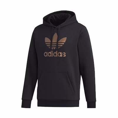 adidas Metallic Trefoil Logo Hoodie Black GH7773