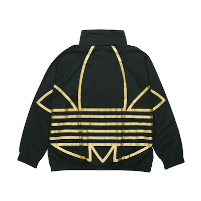 adidas Metallic Trefoil Logo Track Jacket Black - FS7323