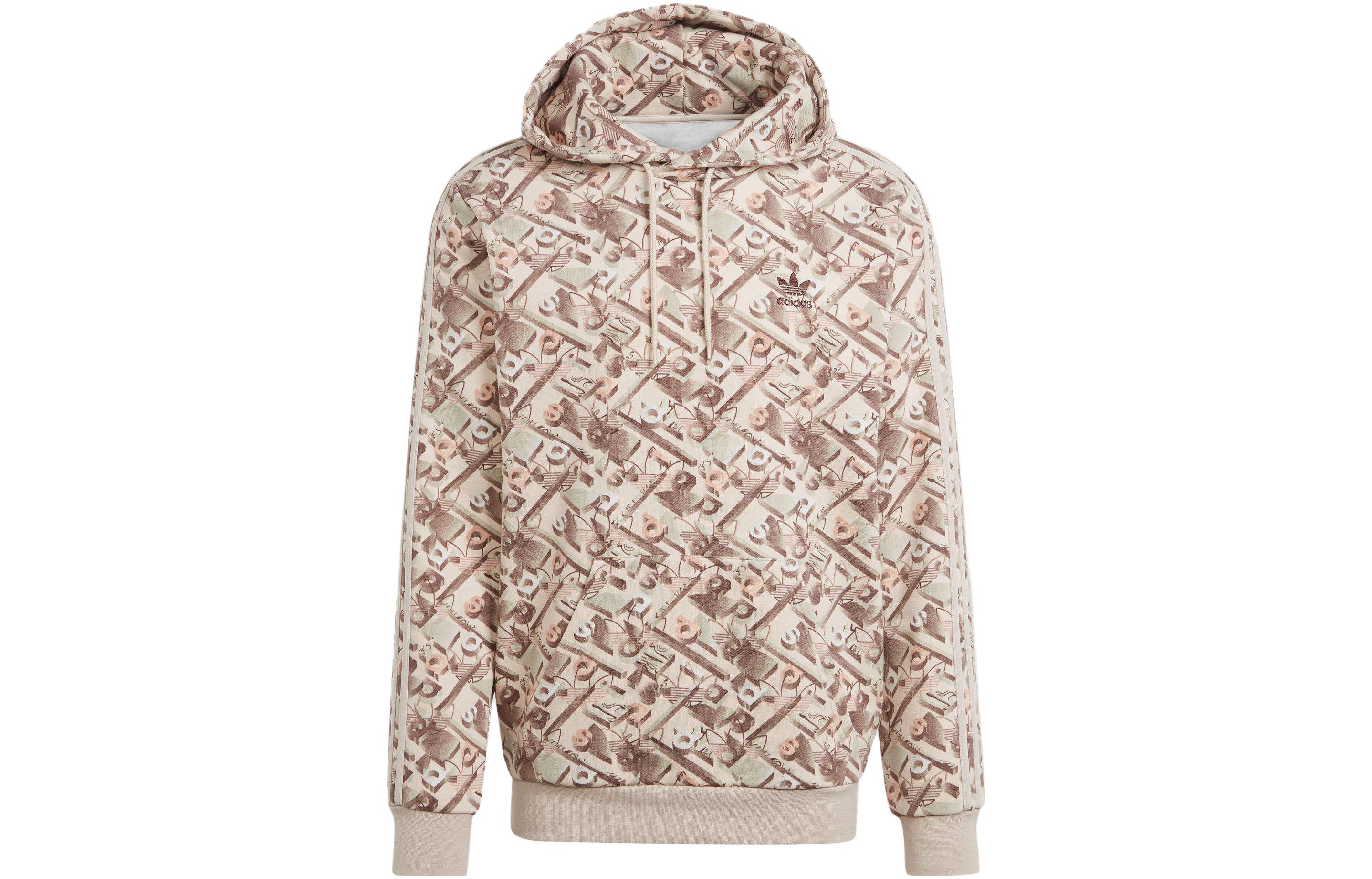 adidas Metaverse All-Over Print Hoodie Beige Long Sleeve IN9126