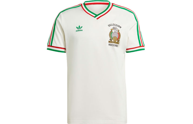 adidas Mexico 1985 Away Jersey White Soccer Shirt Casual Sportswear. IT7759