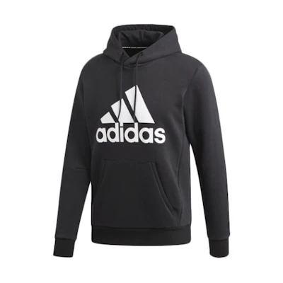 adidas MH BOS PO FL Hoodie Black Sports Style Pullover Sweatshirt DT9945