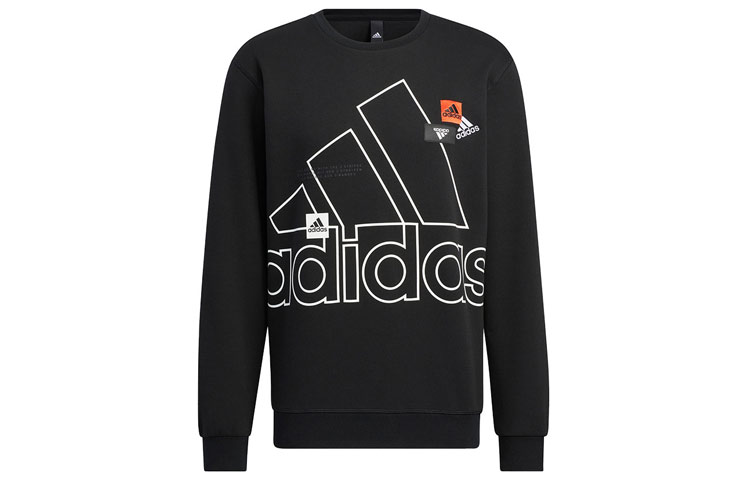 adidas MH BP3 Crew Logo Retro Sweatshirt Black Casual Autumn Wear HP1431