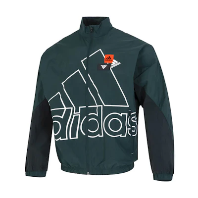 adidas MH BP3 Vintage Logo Track Jacket in Green HP1435